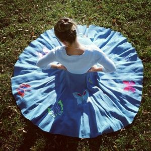 Hand woven butterfly skirt